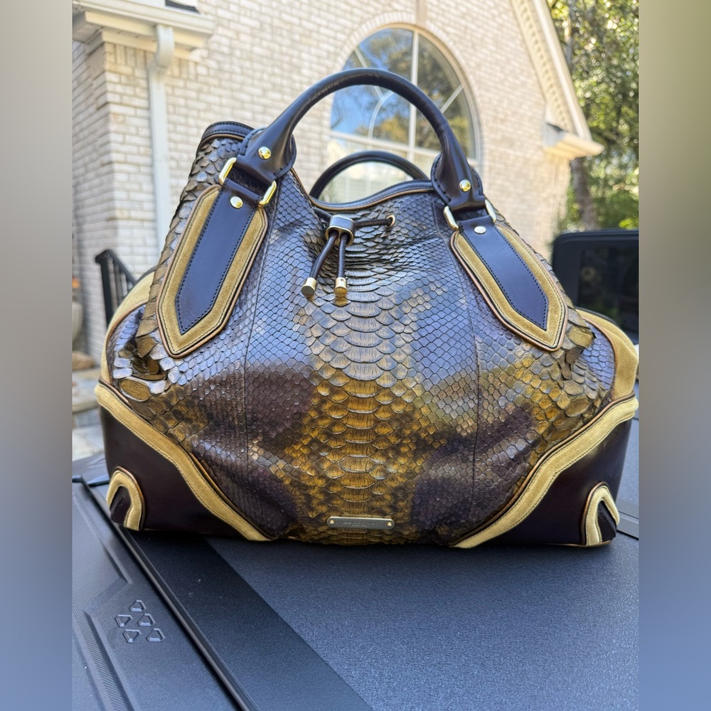 The Burberry Python Pattern Crossbody - image 1